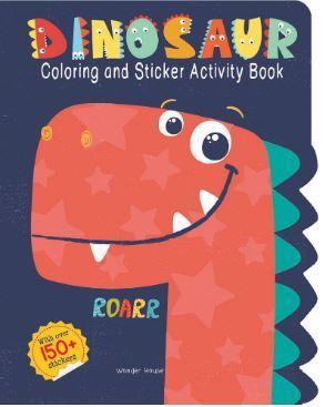 Wonder house Colouring Sticker Activity Book Dinosaur